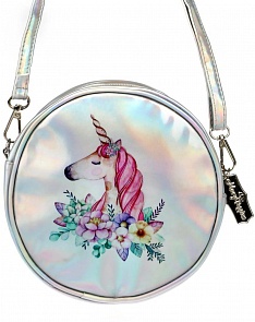 Сумочка Единорог круглая, 16 см (Mary Poppins, 530077)